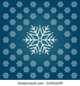 Snowflake symbol design holiday