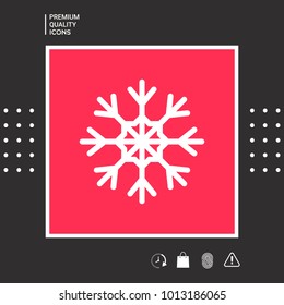Snowflake symbol icon