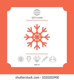 Snowflake symbol icon