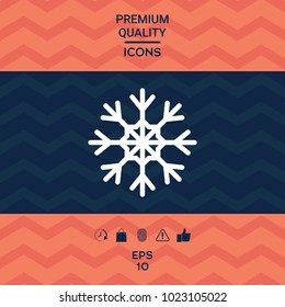 Snowflake symbol icon