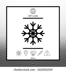 Snowflake symbol icon