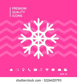 Snowflake symbol icon