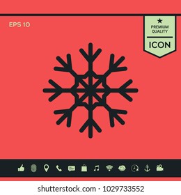 Snowflake symbol icon