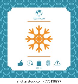 Snowflake symbol icon