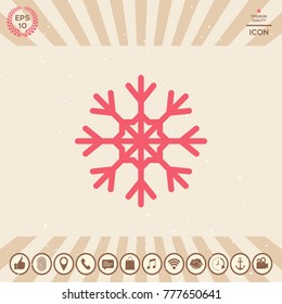 Snowflake symbol icon