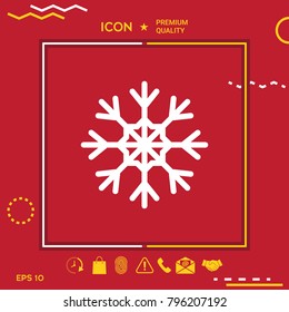 Snowflake symbol icon