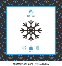 Symbol für Schneeflocken, Elemente für Ihr Design