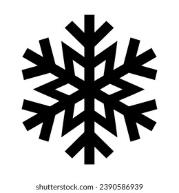Snowflake symbol illustration. Vector image