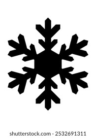 Un copo de nieve que da una impresión interesante para mirar con una Imagen atrevida y simple