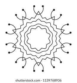 Snowflake thin line icon isolated on white background. Snow flake element for winter design and decoration. Refrigerator vector symbol or logo