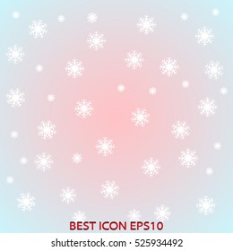 snowflake, time, vector icon, eps10