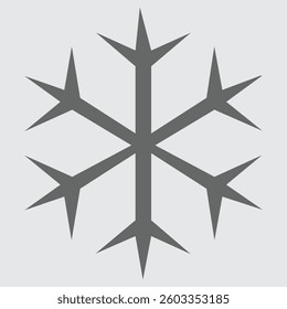 Snowflake or traditional Korean pattern icon symbolizing winter, culture, and design.
