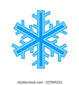 Snowflake. Transparent background.