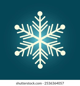 Snowflake trendy artwork glorious abstract vector illustration colorful useful design.eps
