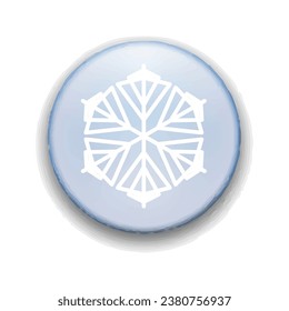 Colección de iconos de variación de copo de nieve. Cristal de hielo. Símbolo de invierno. Ilustración vectorial.
