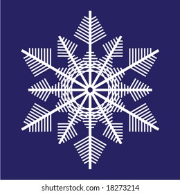 Snowflake. Vector.