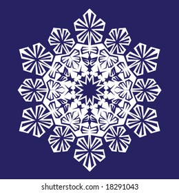 Snowflake. Vector.