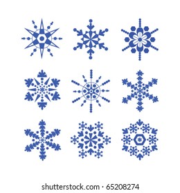  snowflake in vector
