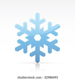 Snowflake. Vector in Adobe Illustrator EPS for multiple applications.