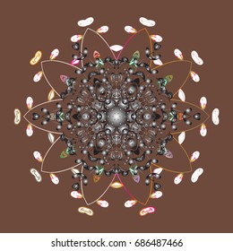 Snowflake vector background color. Weather illustration ice collection. Winter christmas snow flat crystal element. Vector illustration. Xmas frost snow flake isolated silhouette symbol.
