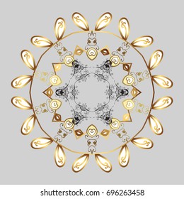 Snowflake vector background color. Xmas frost snow flake isolated silhouette symbol. Winter christmas snow flat crystal element. Weather illustration ice collection. Vector illustration.