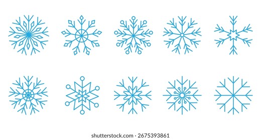 Schneeflocke, Vektorsymbol zu Weihnachten. Schneeflocke-Symbol.