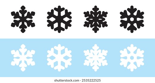 Snowflake vector Christmas smooth curve corner icon logo snow Santa Claus Xmas cartoon character doodle illustration symbol graphic design