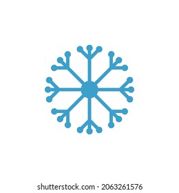 Snowflake vector clip art isolated on white background