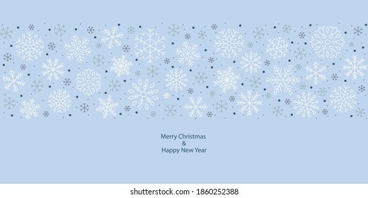 diseño vectorial de copos de nieve, nieve, navidad, patrón, vacaciones