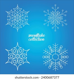 snowflake vector flat clip art