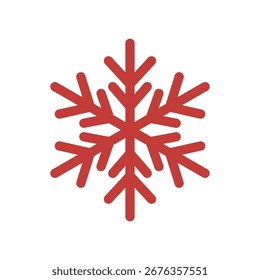 Snowflake. Vector geometric illustration of traditional Christmas winter decor