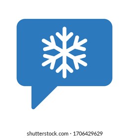 snowflake vector glyph color icon 