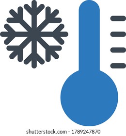 icono de color de glifo vector copo de nieve 