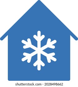 snowflake vector glyph colour icon