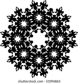 "Snowflake" Vector Glyph Symbol
