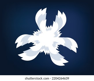Snowflake vector graphic design. Best design ever. Illusion design