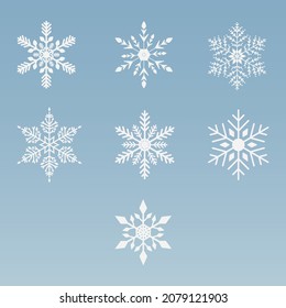 Snowflake vector graphic design source.