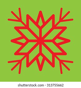 Snowflake vector icon