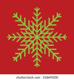 Snowflake vector icon