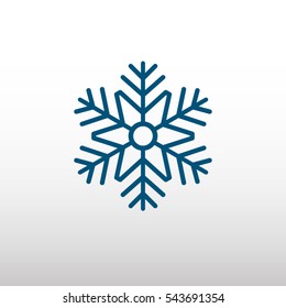 Snowflake vector icon