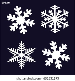 Vector Copos De Nieve Hd Stock Images Shutterstock