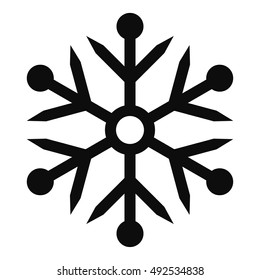 Snowflake Vector Icon For Backgrounds, Logos, Stickers, Labels, Tags And Other Design.