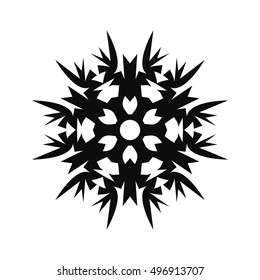 Snowflake Vector Icon For Backgrounds, Logos, Stickers, Labels, Tags And Other Design.