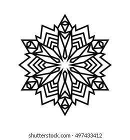 Snowflake Vector Icon For Backgrounds, Logos, Stickers, Labels, Tags And Other Design.