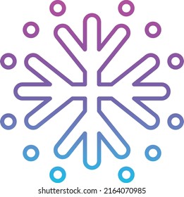 Snowflake vector icon. Can be used for printing, mobile and web applications.
