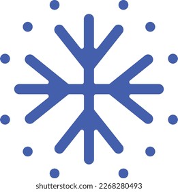 Snowflake vector icon. Can be used for printing, mobile and web applications.