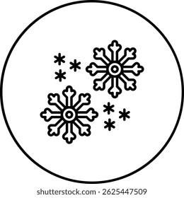 Ícone de vetor floco de neve. Pode ser usado para impressão, aplicativos móveis e da Web.