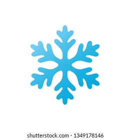 Snowflake - vector icon. Christmas symbol. Winter snowflake isolated on white background.