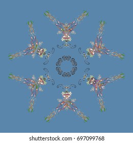 Snowflake vector icon colorful background color. Weather illustration ice collection. Winter christmas snow flat crystal element. Vector illustration. Xmas frost snow flake isolated silhouette symbol.
