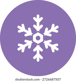 Ilustración de diseño de icono de Vector de copo de nieve